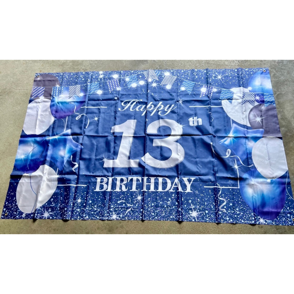 13 YEAR OLD BIRTHDAY BANNER - Picture 3 of 8